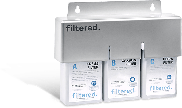 filtered. inline water filter